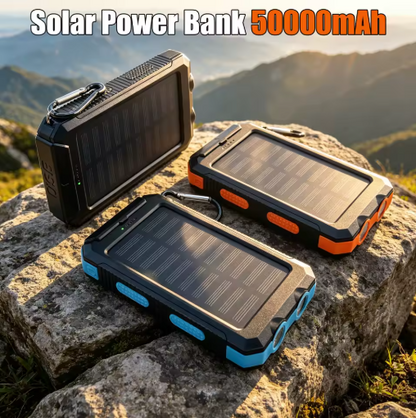 Campsety Solar Power Bank with Flashlight