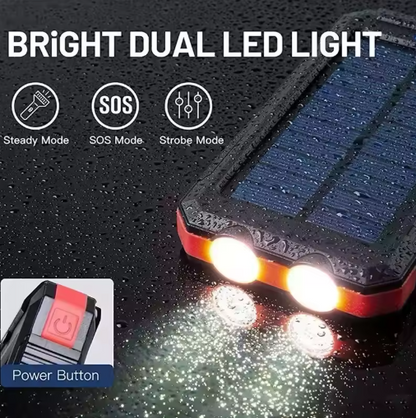 Campsety Solar Power Bank with Flashlight